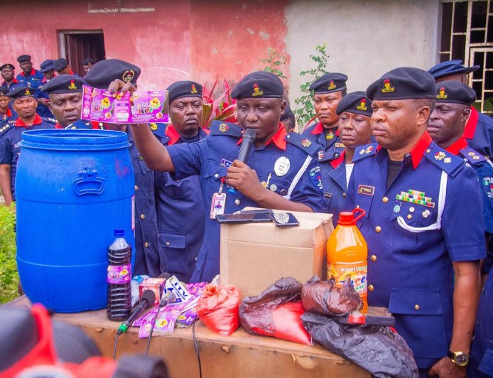 NSCDC intercepts fake “Barkas Juice” factory in Badagry using fake NAFDAC number 01-2166L